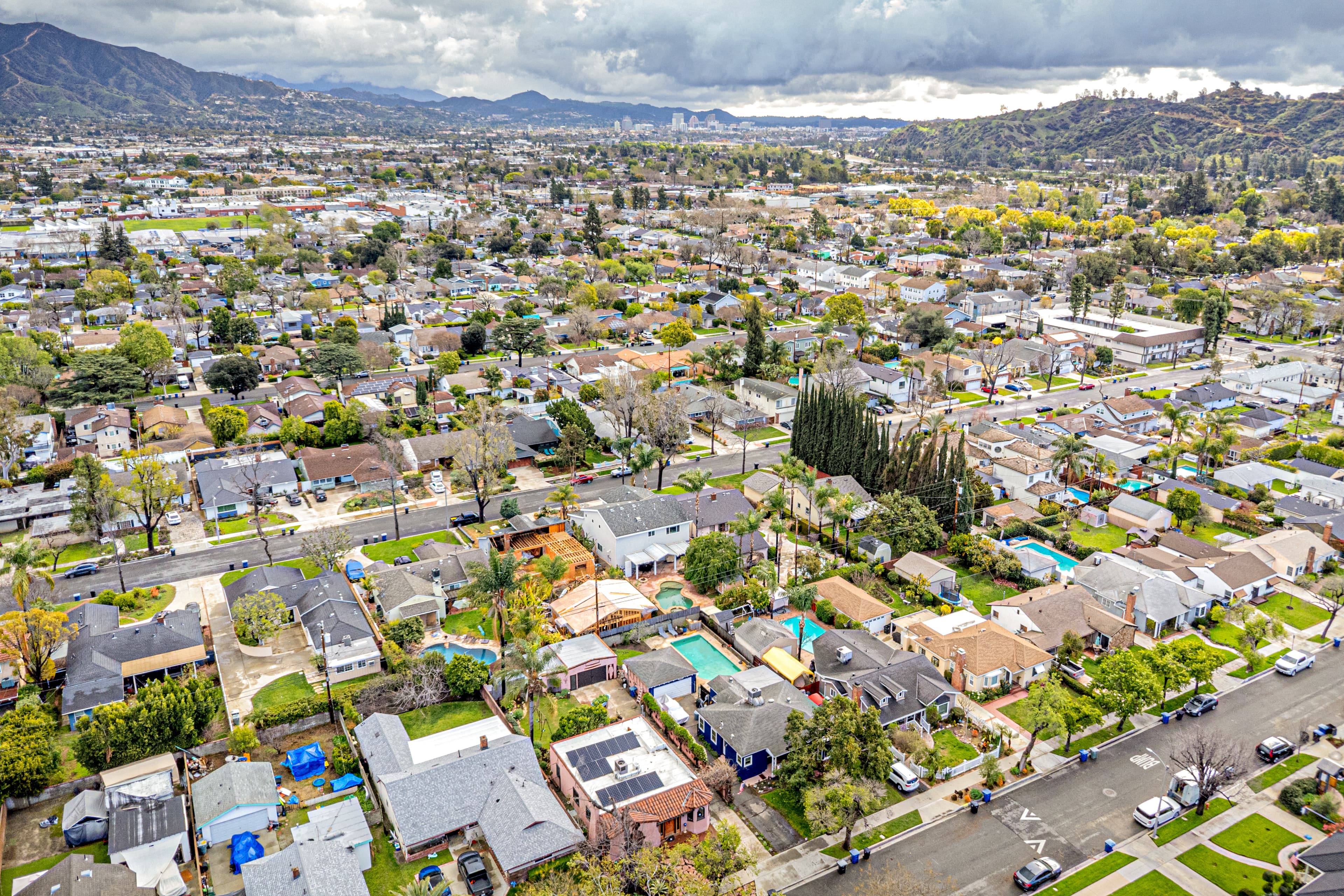Burbank aerial view