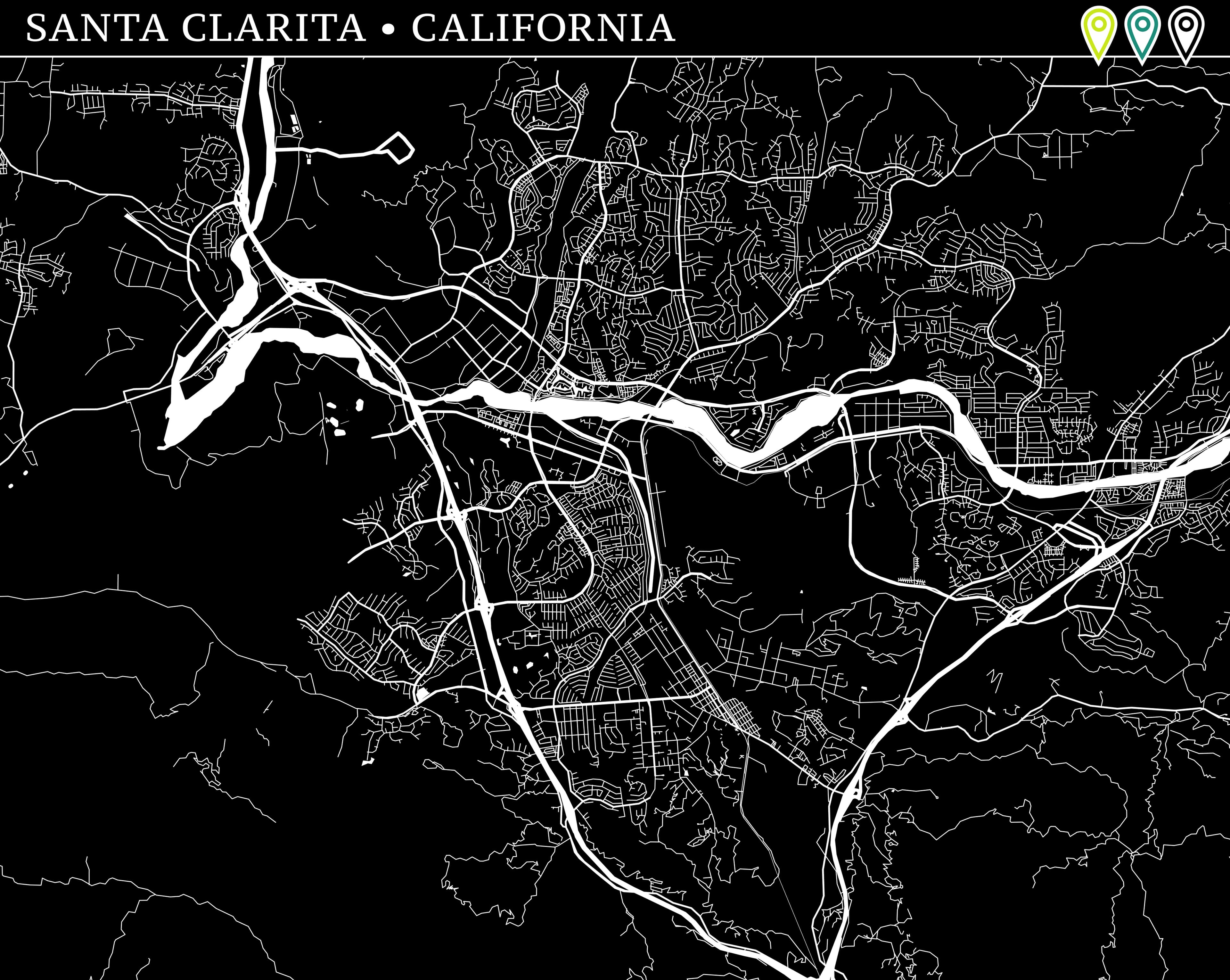 Santa Clarita map